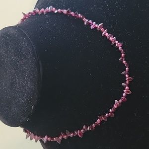 A20 Deep Purple Glass Necklace
